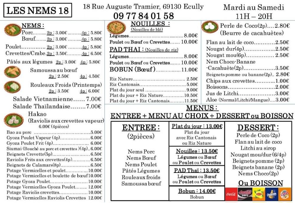 Les Nems 18 par Porte de Chine - Menu Image 1