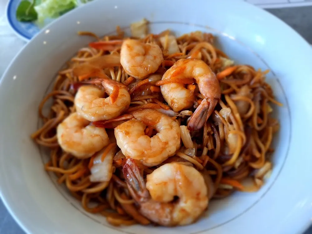 Nouilles Sautées Aux Crevettes